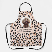Aangepaste Leopard Print Hond Foto's Schort (Voorkant)