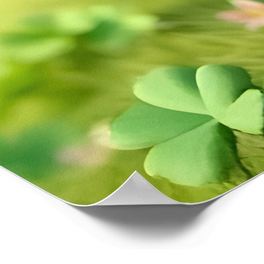 Aangepaste Leprechaun Kabouter St. Patrick's Dag K Poster (Hoek)