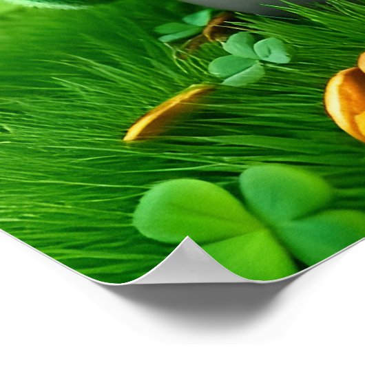 Aangepaste Leprechaun Kabouter St. Patrick's Dag K Poster (Hoek)