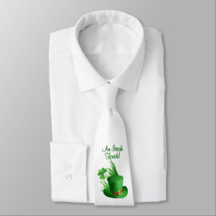 Aangepaste Leprechaun Kloofhoed in Gras Stropdas