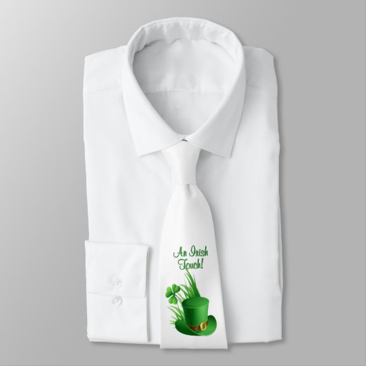 Aangepaste Leprechaun Kloofhoed in Gras Stropdas (Gebonden)