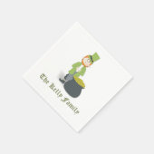 Aangepaste Leprechaun Lucky Green gepersonaliseerd Servet (Hoek)