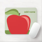 Aangepaste leraar Apple met Trendy-appeltekening Muismat (Met muis)