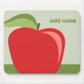 Aangepaste leraar Apple met Trendy-appeltekening Muismat (Voorkant)