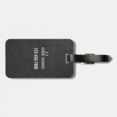 Aangepaste leraar Apple met Trendy Chevron Pattern Bagagelabel (Achterkant horizontaal)