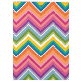 Aangepaste leraar Apple met Trendy Chevron Pattern Klembord (Achterkant)