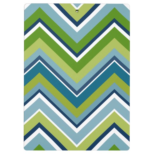 Aangepaste leraar Apple met Trendy Chevron Pattern Klembord (Achterkant)