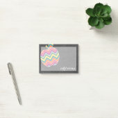 Aangepaste leraar Apple met Trendy Chevron Pattern Post-it® Notes (Kantoor)