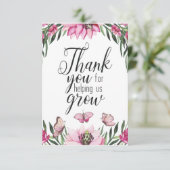 Aangepaste leraar bedankt dat je ons helpt groeien (Staand voorkant)