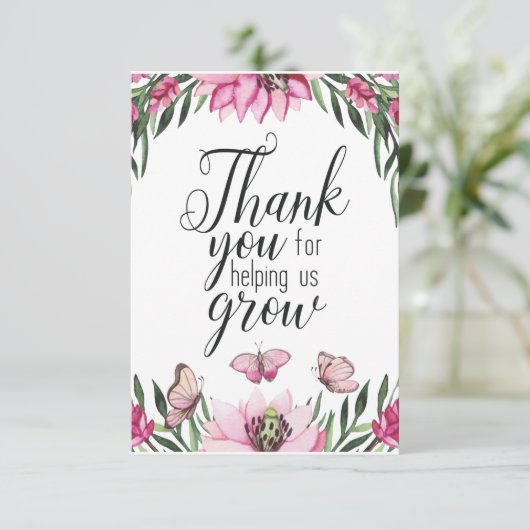 Aangepaste leraar bedankt dat je ons helpt groeien (Staand voorkant)