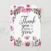 Aangepaste leraar bedankt dat je ons helpt groeien (Voorkant / Achterkant)