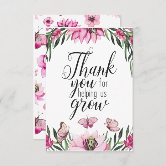 Aangepaste leraar bedankt dat je ons helpt groeien (Voorkant / Achterkant)