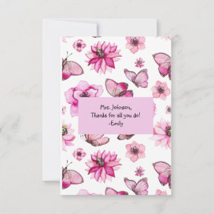 Aangepaste leraar bedankt dat je ons helpt groeien