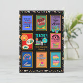 Aangepaste leraar Bedankt voor je kaartenbrief Fun Kaart (Staand voorkant)