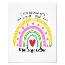 Aangepaste leraar cadeau, dank je leraar