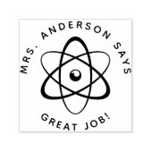 Aangepaste leraar cadeau idee chemie leraar zelfinktende stempel (Design)