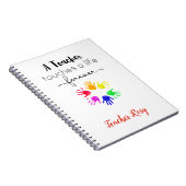 Aangepaste leraar (drukt op een leven voor altijd) notitieboek (Rechterzijde)