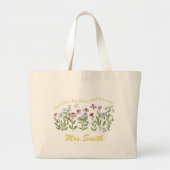 Aangepaste leraar grote tote bag (Voorkant)