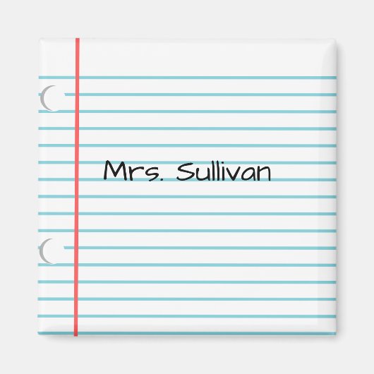 Aangepaste leraar magneet (Voorkant)