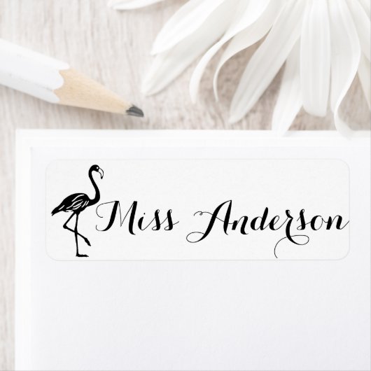 Aangepaste leraar naam Famingo Label (Insitu)