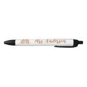 Aangepaste leraar naam Grade Boho Rainbow Sun Zwarte Inkt Pen (Bodem)