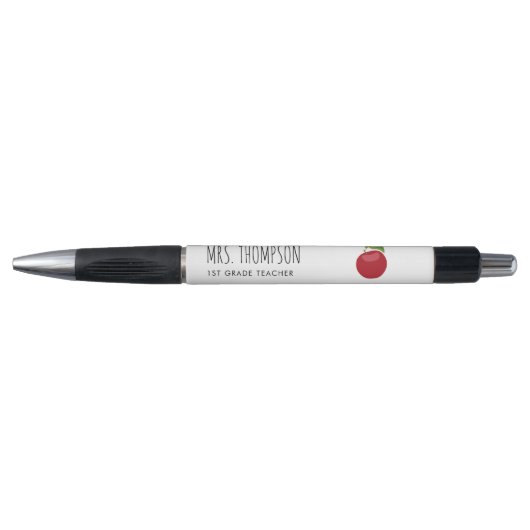 Aangepaste leraar naam klasse Rood Apple Pen (Voorkant)