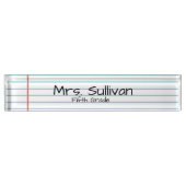 Aangepaste leraar naambordje (Voorkant)