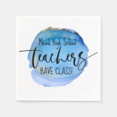 Aangepaste leraar: Napkins Servet (Voorkant)