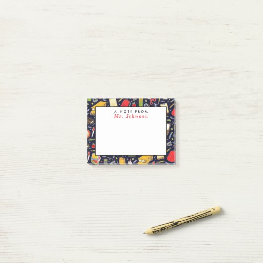 Aangepaste leraar post-it® notes (Op bureau)