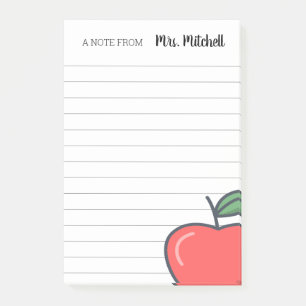 Aangepaste leraar post-it® notes