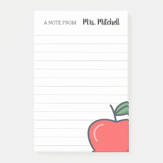 Aangepaste leraar post-it® notes (Voorkant)