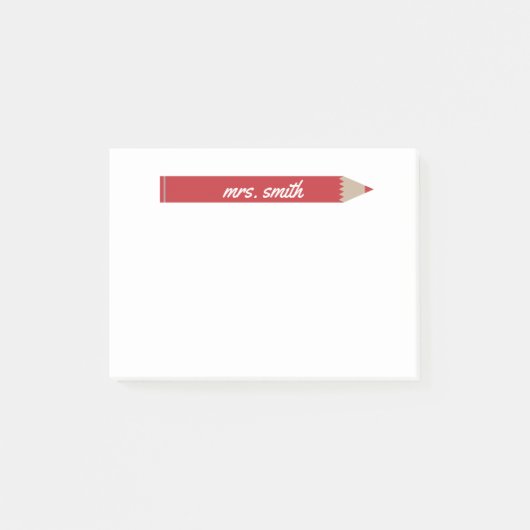 Aangepaste leraar post-it® notes (Voorkant)
