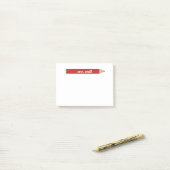 Aangepaste leraar post-it® notes (Op bureau)