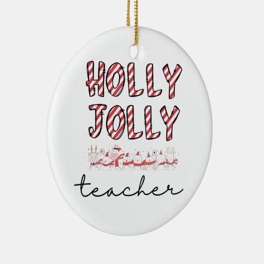 Aangepaste leraar waardering kerst ornament (Rechts)