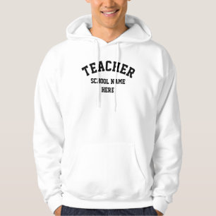 Aangepaste lerarenbaan professie bedrijf personali hoodie