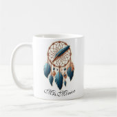 Aangepaste lerarennaam Boho Dreamcatcher Koffiemok (Links)