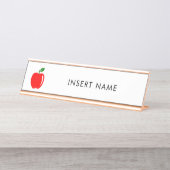 Aangepaste lerarennaam bureau naambordje (Voorkant)