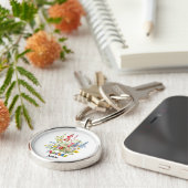 Aangepaste lerarennaam, lerarennaam, Gepersonalise Sleutelhanger (Zijkant)