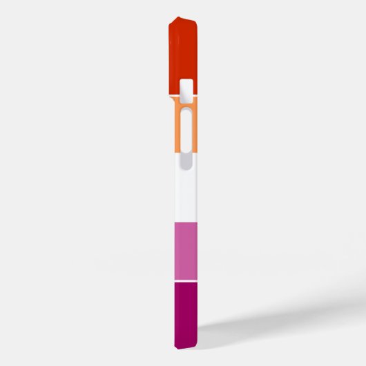 Aangepaste lesbische vlag met naam Case-Mate iPhone case (Achterkant / Links)