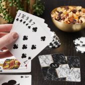 Aangepaste Letter-afspeelkaarten (zwart, witte mar Pokerkaarten (Insitu)