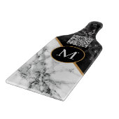 Aangepaste letter- en QR-codetabel Snijplank (Hoek)