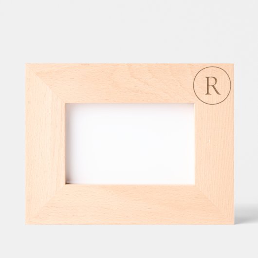 Aangepaste letter monogram Gepersonaliseerde geëts Gegraveerde Lijstjes (Voorkant)