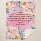 Aangepaste Letter- of notitieboekje voor haar met  Sherpa Deken (Voorkant)