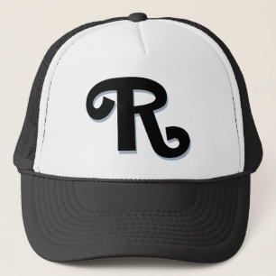 Aangepaste letter "R" Trucker Pet