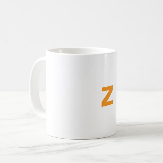 Aangepaste letter Z mok (Voorkant links)