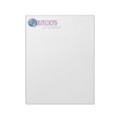 AANGEPASTE LETTERHEAD-NOOT: PADS 8 1/2 X 11 NOTITIEBLOK (Linkerzijde)