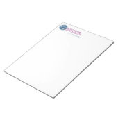AANGEPASTE LETTERHEAD-NOOT: PADS 8 1/2 X 11 NOTITIEBLOK (Schuin)
