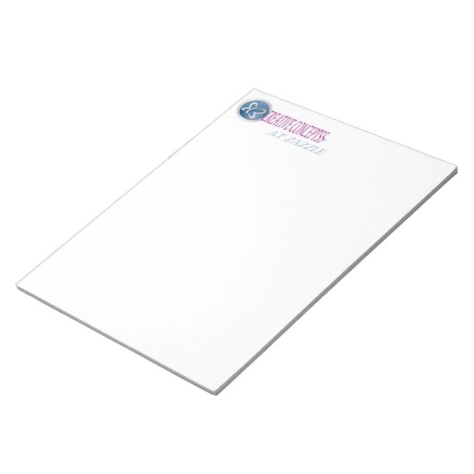 AANGEPASTE LETTERHEAD-NOOT: PADS 8 1/2 X 11 NOTITIEBLOK (Schuin)