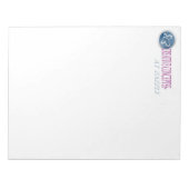 AANGEPASTE LETTERHEAD-NOOT: PADS 8 1/2 X 11 NOTITIEBLOK (Voorkant)