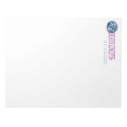 AANGEPASTE LETTERHEAD-NOOT: PADS 8 1/2 X 11 NOTITIEBLOK (Voorkant)